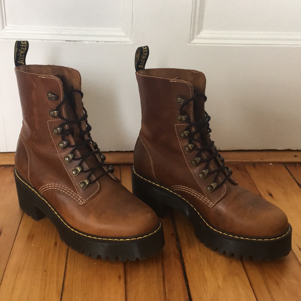 Dr. Martens Leona Heeled Platform Boots